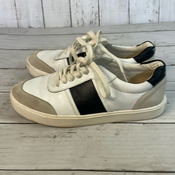 Sam Edelman Black, White and Creamy Taupe Suede and Leather Trainers - Picture 14 of 14